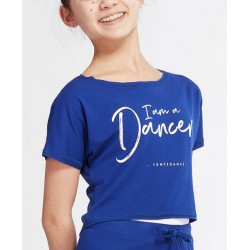 T-shirt I Am pour enfants - couleur bleu royal