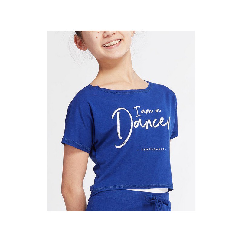 T-shirt I Am pour enfants - couleur bleu royal