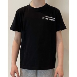 Zwarte T-shirt Pirouette kids
